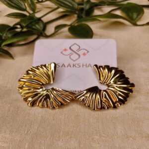Aura Leaf Statement Earrings