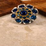 Royal Indigo Mandala Ring