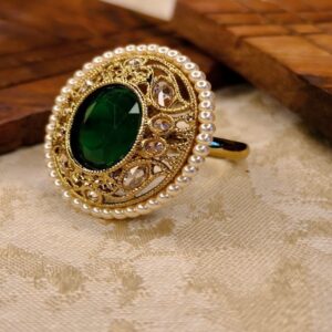 Majestic Noor Statement Ring (Green)
