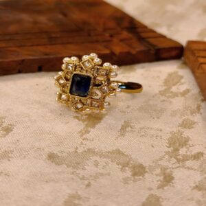 Midnight Empress Statement Ring (Blue)