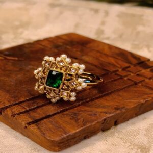 Midnight Empress Statement Ring (Green)