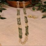 Set of Kanak Mala & Sunburst Stud Green