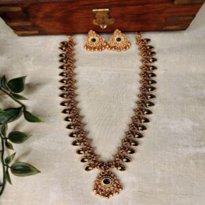 Antique Palakka Long Necklace Set