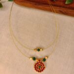 Dual-Tier Kemp Floral Wire Necklace