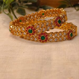 Ratnavali Navratan Style Screw Bangles