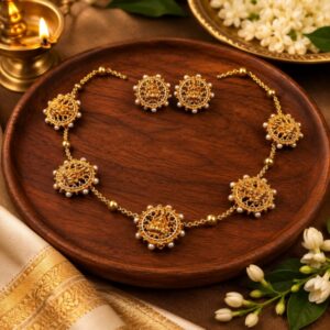 Vaidehi Coin Pearl Set