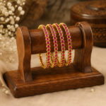 Pink Luxe Solitaire-Style Bangles