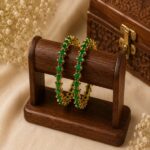 Rajkumari Crimson Bangles (Green)