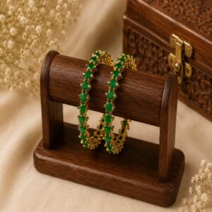 Rajkumari Crimson Bangles (Green)