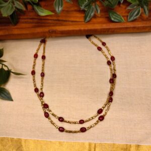 Brass & Ruby Heritage Mala