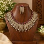Gulabi Leaflet Oxidized Silver Set